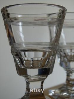 Baccarat Cristal 4 Anciens Petits Verres Pour Cave Liqueur Nap III 19 Eme