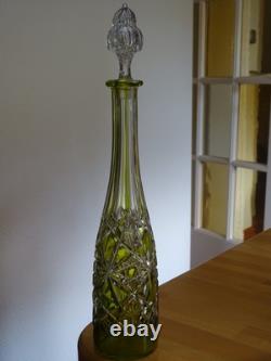 Baccarat Cristal Ancienne Carafe A Aperitif Tailler Modele Lagny Overlay Mousse