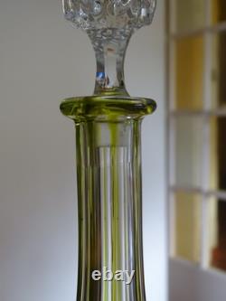 Baccarat Cristal Ancienne Carafe A Aperitif Tailler Modele Lagny Overlay Mousse