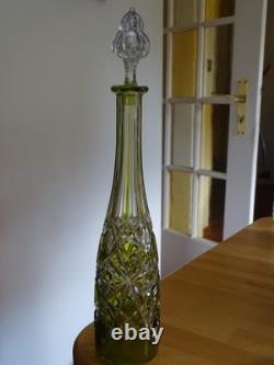 Baccarat Cristal Ancienne Carafe A Aperitif Tailler Modele Lagny Overlay Mousse
