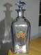 Baccarat Cristal Ancienne Carafe A Liqueur 1920 Decor Fleurs Emailler
