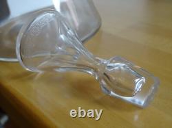 Baccarat Cristal Ancienne Carafe A Vin Modele Pyramide Et Gravure Epoque 1920