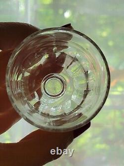 Baccarat Modèle Clermont Côtes Plates Lot 6 Anciens Verres A Vin Porto Cristal