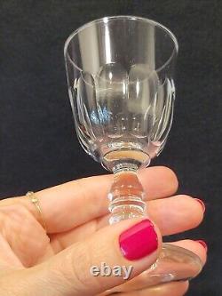 Baccarat Modèle Clermont Côtes Plates Lot 6 Anciens Verres A Vin Porto Cristal