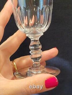 Baccarat Modèle Clermont Côtes Plates Lot 6 Anciens Verres A Vin Porto Cristal
