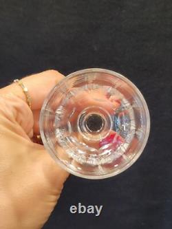 Baccarat Modèle Clermont Côtes Plates Lot 6 Anciens Verres A Vin Porto Cristal