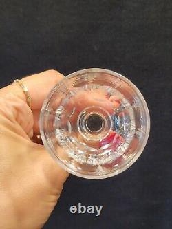 Baccarat Modèle Clermont Côtes Plates Lot 6 Anciens Verres A Vin Porto Cristal
