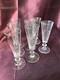 Baccarat St Louis 7 Anciennes Flûtes En Cristal Modèle Caton