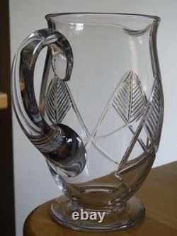 Baccarat Un Ancien Pichet Broc A Eau En Cristal Epoque 1930 Modele Timgad