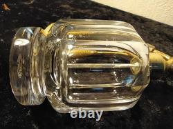 Baccarat ancien vaporisateur modèle Malmaison en cristal monture dorée