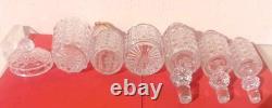 Baccarat cristal ensemble ancien Diamants Pierreries lot flacons verre