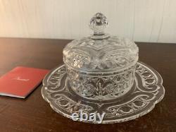 Beurrier ancien en cristal de Baccarat
