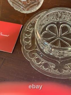 Beurrier ancien en cristal de Baccarat