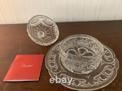 Beurrier ancien en cristal de Baccarat
