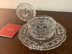 Beurrier ancien en cristal de Baccarat