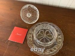 Beurrier ancien en cristal de Baccarat