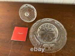 Beurrier ancien en cristal de Baccarat