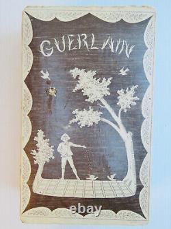 Boîte Et Flacon De Parfum Anciens Güerlaïn L'heüre Bleüe Cristal Baccarat