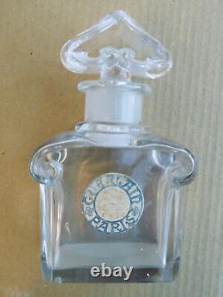 Boîte Et Flacon De Parfum Anciens Güerlaïn L'heüre Bleüe Cristal Baccarat