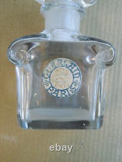 Boîte Et Flacon De Parfum Anciens Güerlaïn L'heüre Bleüe Cristal Baccarat