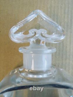 Boîte Et Flacon De Parfum Anciens Güerlaïn L'heüre Bleüe Cristal Baccarat