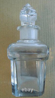 Boîte Et Flacon De Parfum Anciens Güerlaïn L'heüre Bleüe Cristal Baccarat
