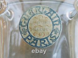 Boîte Et Flacon De Parfum Anciens Güerlaïn L'heüre Bleüe Cristal Baccarat