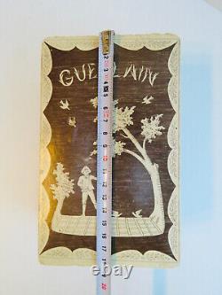 Boîte Et Flacon De Parfum Anciens Güerlaïn L'heüre Bleüe Cristal Baccarat