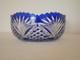 Bol coupe saladier cristal taill&eacute; bleu Saint Louis ancienne ancien