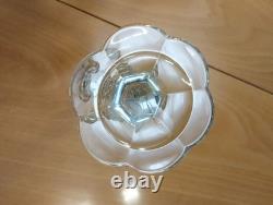 Bougeoir ancien vintage cristal art déco BACCARAT France Model Klein 1920