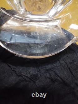 Bougeoir ancien vintage cristal art déco BACCARAT France Model Klein 1920