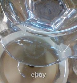 Bougeoir ancien vintage cristal art déco BACCARAT France Model Klein 1920