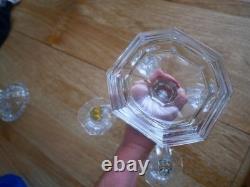 Bougeoir chandelier girandole cristal Baccarat régence 5 bougie Harcourt Ancien