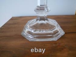 Bougeoir chandelier girandole cristal Baccarat régence 5 bougie Harcourt Ancien