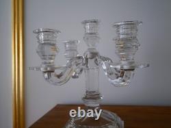 Bougeoir chandelier girandole cristal Baccarat régence 5 bougie Harcourt Ancien