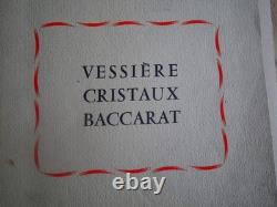 Bougeoir chandelier girandole cristal Baccarat régence 5 bougie Harcourt Ancien