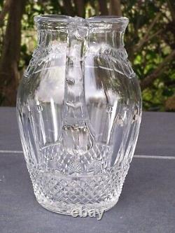 Broc à Eau Modèle Tommy en Cristal Taillé de Saint Louis Ancien