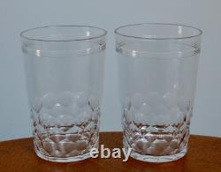 CHAUNY BACCARAT, 6 anciens verres gobelets cristal baccarat, modèle chauny