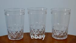CHAUNY BACCARAT, 6 anciens verres gobelets cristal baccarat, modèle chauny