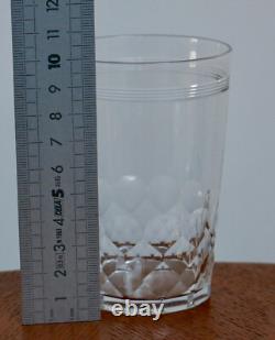 CHAUNY BACCARAT, 6 anciens verres gobelets cristal baccarat, modèle chauny