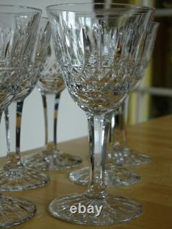 CRISTAL DE LORRAINE 7 ANCIENS VERRES A APERITIF DECOR TOMMY ht 12 cm