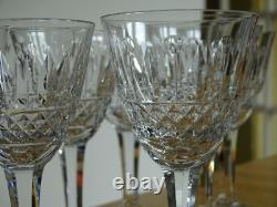 CRISTAL DE LORRAINE 7 ANCIENS VERRES A APERITIF DECOR TOMMY ht 12 cm