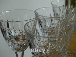 CRISTAL DE LORRAINE 7 ANCIENS VERRES A APERITIF DECOR TOMMY ht 12 cm