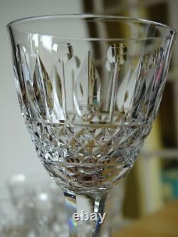 CRISTAL DE LORRAINE 7 ANCIENS VERRES A APERITIF DECOR TOMMY ht 12 cm