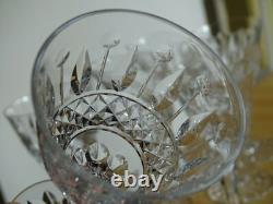 CRISTAL DE LORRAINE 7 ANCIENS VERRES A APERITIF DECOR TOMMY ht 12 cm