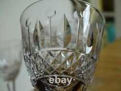 CRISTAL DE LORRAINE 7 ANCIENS VERRES A APERITIF DECOR TOMMY ht 12 cm