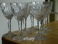 CRISTAL DE LORRAINE 7 ANCIENS VERRES A APERITIF DECOR TOMMY ht 12 cm