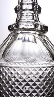 Carafe ancienne en cristal Saint-Louis Modèle Trianon (avant 1936)