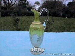 Carafe ancienne en verre Rafiné Art Nouveau