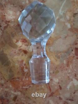 Carafe et 6 verres anciens Style Empire en Cristal Baccarat gravé